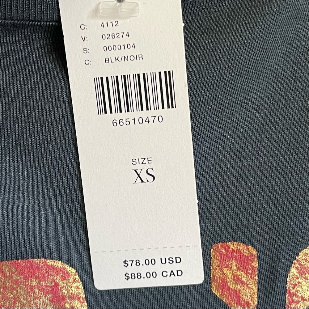 Anthropologie LetLuv Elton John Bennie & The Jets Vintage Black Tee XS NWT - Picture 10 of 13